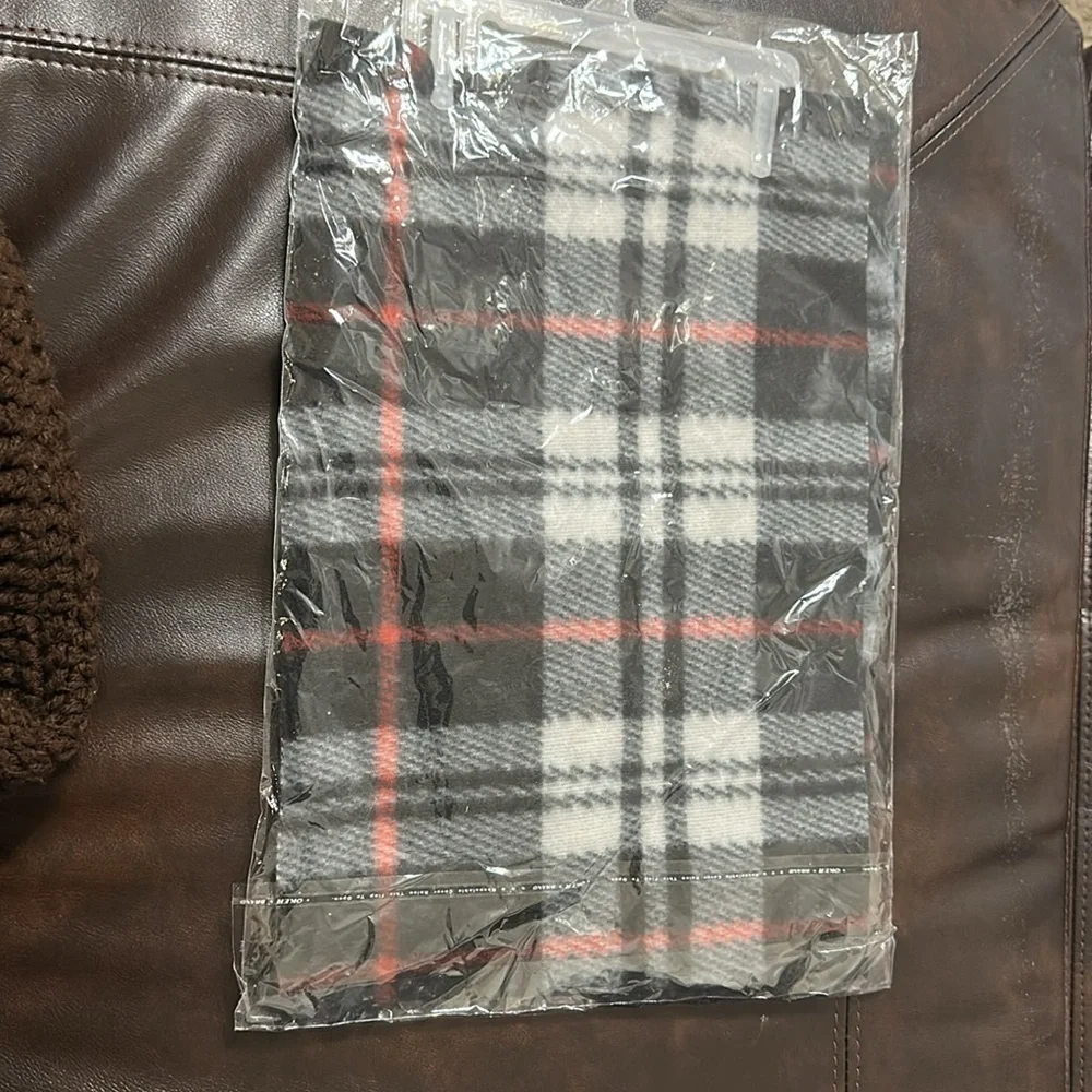 RoyalRossi Cashmere Scarf 100% Cashmere Scarf Plaid Wrap w/ Fringe